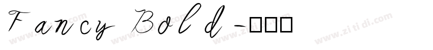 Fancy Bold字体转换